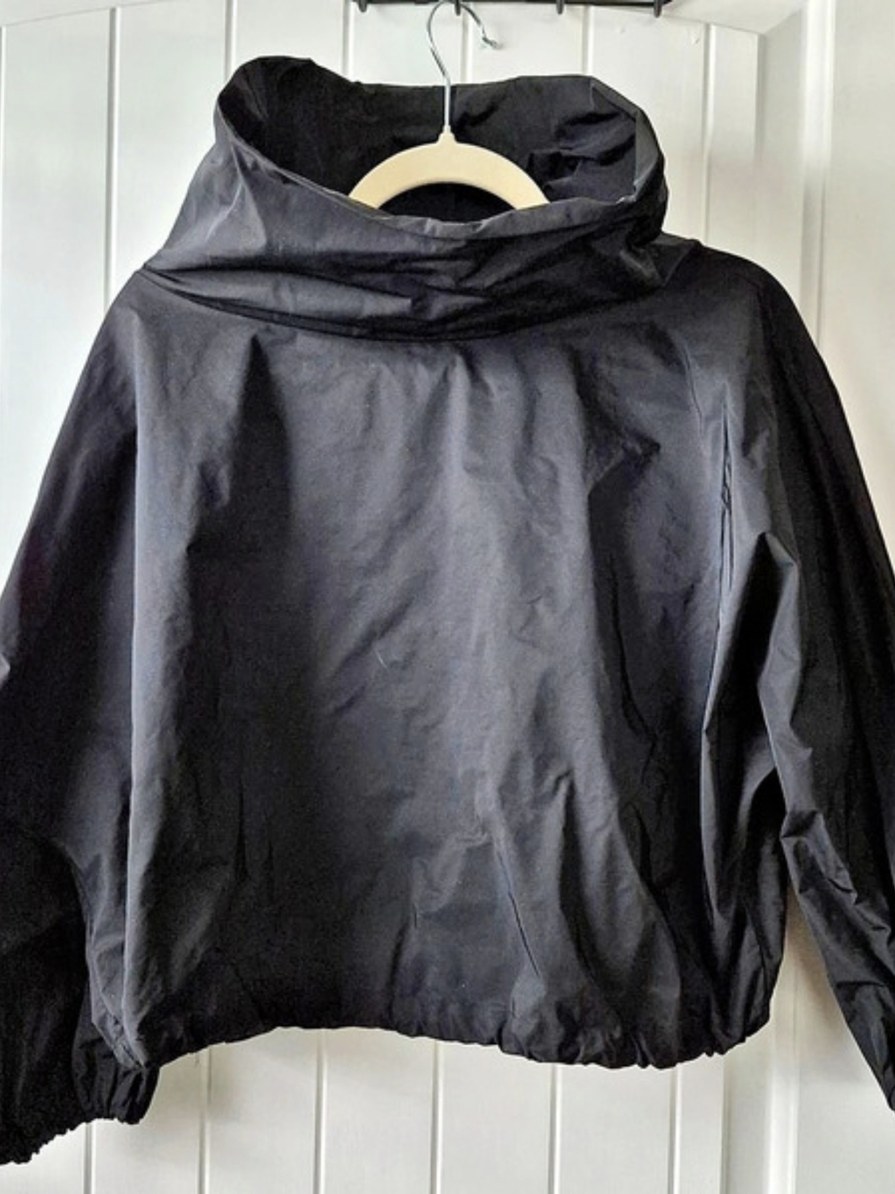 Bryn Walker Black Pullover Funnel Neck Jacket Size XS